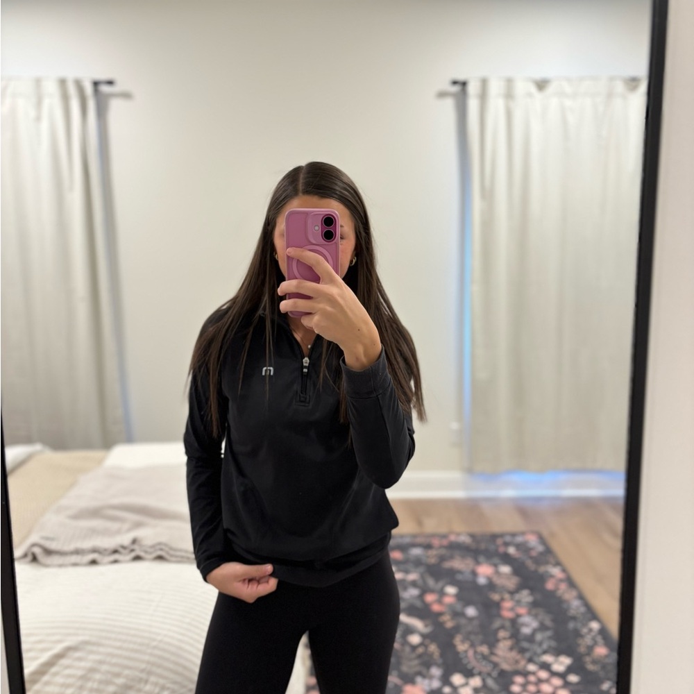 Travis Mathew Women's Black Quarter Zip
